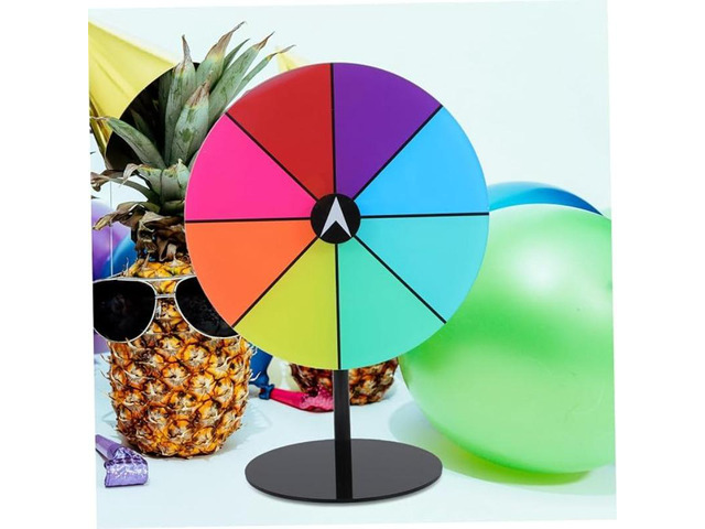 Game Spin Wheel, Tabletop Spinning Prize Wheel with Stand, Fun Party Game Spinner for Date Night, Family Gathering & Interactive Couple Activities