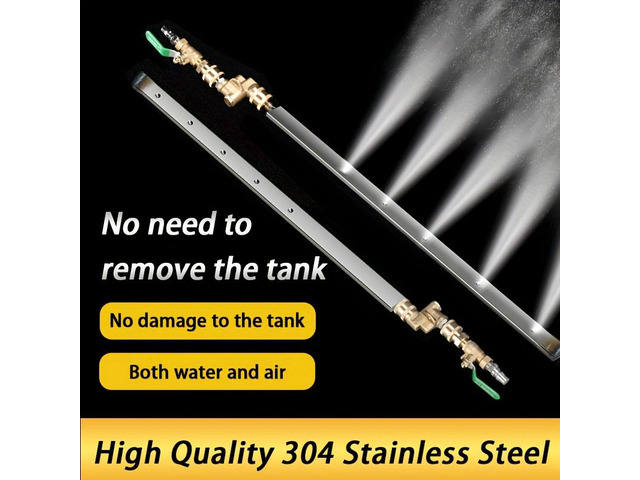 Durable 304 Stainless Steel Manual Radiator Cleaner for Car SUV Truck, 1/4' Adapter & C Connector Included, Power-Free Efficient Cooling System...