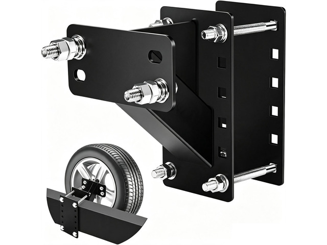Trailer Spare Wheel Carrier, Heavy Duty Car Spare Tire Mount Bracket, Universal Rustproof Trailer Tire Holder, No Lock Design Vehicle Trailer...