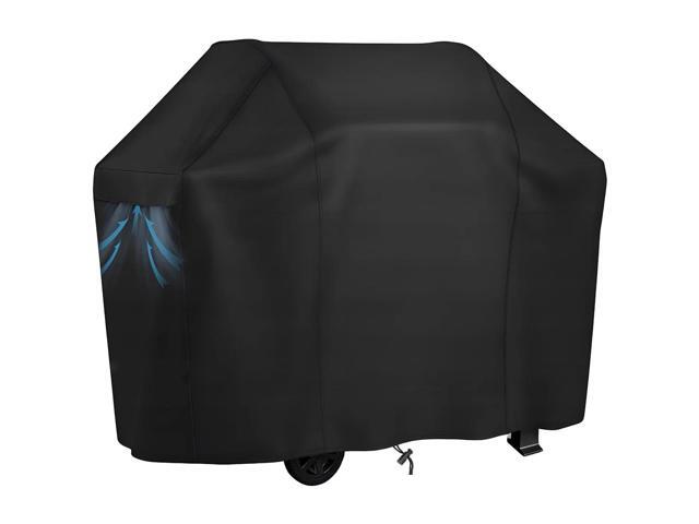 Grill Cover, HeavyDuty Oxford Fabric Waterproof UVResistant Black Outdoor BBQ Gas Grill Protector Cover