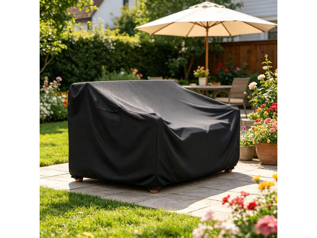 Outdoor Bench Cover, HeavyDuty Oxford Fabric Waterproof UVResistant Patio Garden Bench Furniture Protector