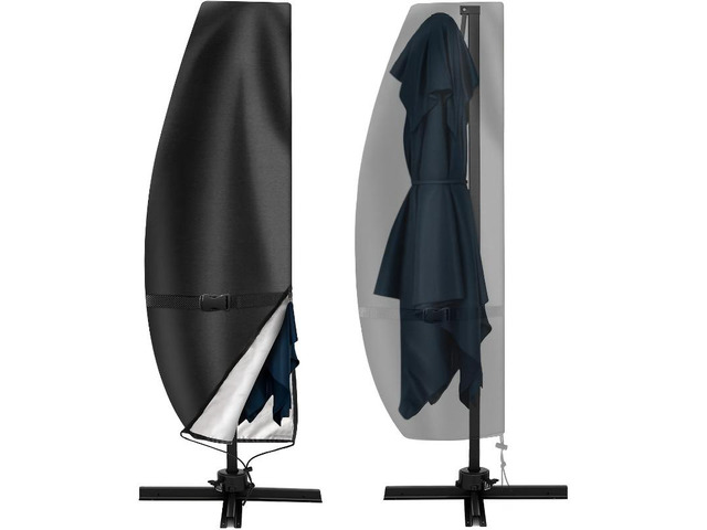 Black Banana Umbrella Protector, TearResistant AllSeason Outdoor Cover for Offset Hanging Patio Umbrella