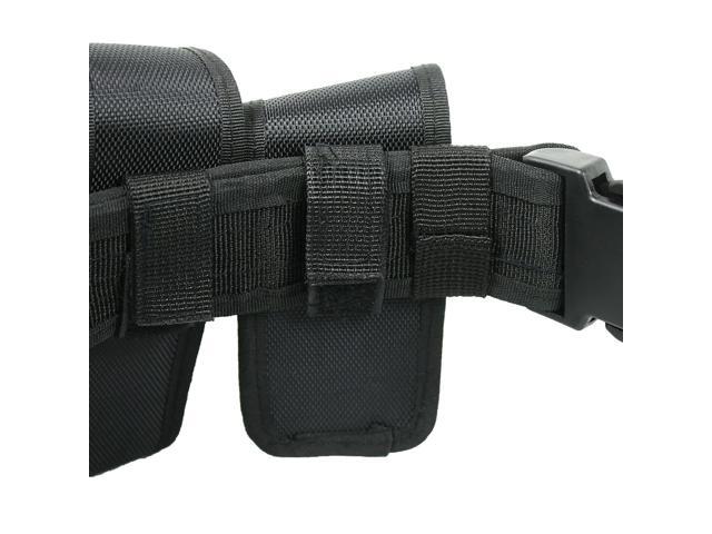 Black Tactical Nylon police Security Guard Duty Belt Utility Kit