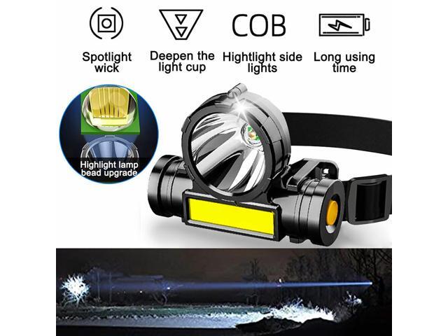 Rechargeable LED Headlamp Headlight Head Band Torch Work Light Bar Flashlight
