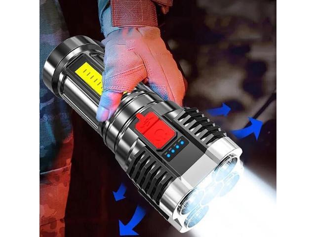 Super Bright LED Torch Flashlight+USB Rechargeable Tactical Camping Outdoor Lamp