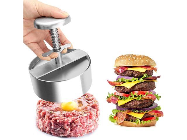 BBQ Patty Maker Press Stainless Non-Stick Round Manual Rice Ball Mold Hamburger