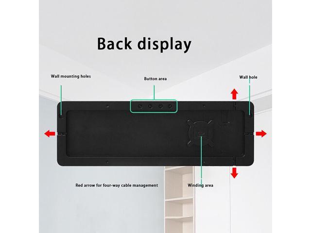 Large LED Digital Wall Clock Temperature Date Day Display USB Remote Control