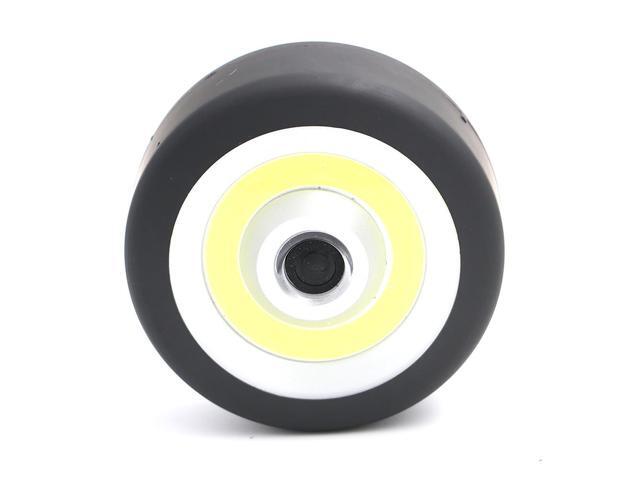 Light W/ Magnetic Base+Adjust Hook COB LED Round Flashlight Torch Car Inspection