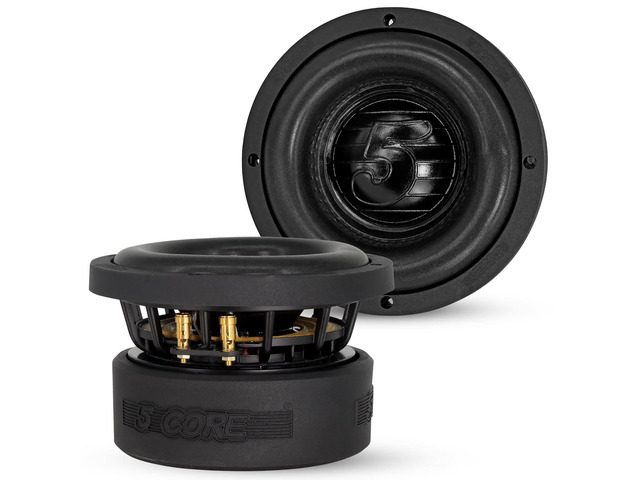 5 CORE 6.5 Inch Car Subwoofer Dual 2 Ohm 1000W Max Power High Performance Speaker Driver Aluminum Frame 6.5 Component Sub Woofer for Deep Bass - WF...