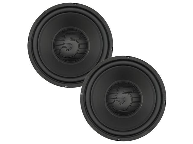 5 Core 10 Inch Woofer Pair 300W Car Audio Subwoofer 4 Ohm Impedance Replacement Deep Bass Sub w 40 Oz Y30 Magnet Poly Cone Rubber Surround for...