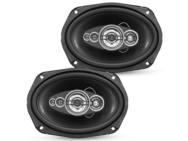 5Core 6x9 Car Speaker Pair 800W 4Ohm 2 Way Coaxial Speaker Audio w Super Tweeter Fit for Vehicle