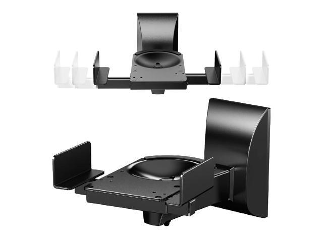 5 Core Speaker Wall Mount Adjustable Shelf Holder Swivel 180 Degree Bookshelf Brackets - 15 Inch Space for Speakers Pair Holds Upto 55lbs - WST...