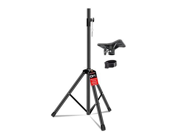 5 Core Speaker Stand Tripod Floor Heavy Duty Adjustable Up to 72 Inch DJ Studio Monitor kanto Stands Pole Mount - SS HD 1PK BLK WOB