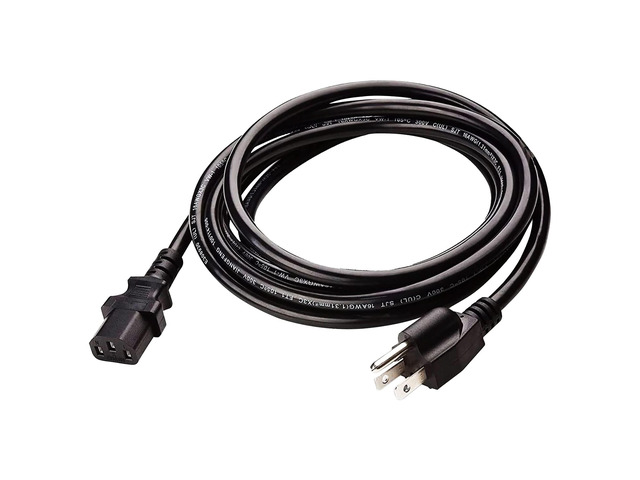 5 Core AC Power Extension Cord 10Ft 3 Prong Adapter 16AWG/2C 125V 13A US Male to Female