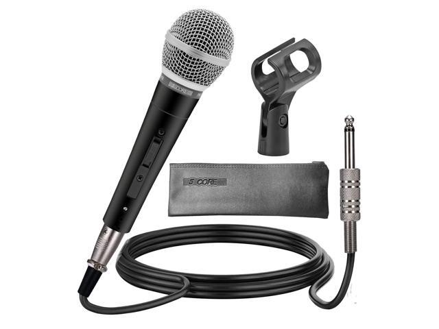 5 Core Premium Vocal Dynamic Cardioid Handheld Microphone Neodymium Magnet Unidirectional Mic, 16ft Detachable XLR Deluxe Cable to ¼ Audio Jack,...