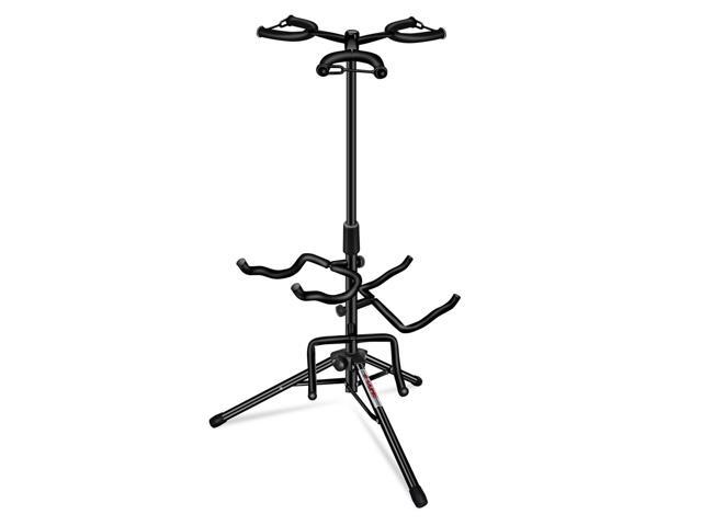 5 Core Guitar Stand Adjustable Triple Guitars Stands Floor w Neck Holder Universal Supports for Acoustic Electric Classic Bass Instrument Folding...