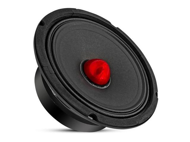 5 CORE 6.5 Inch Midrange Car Speakers 360W 4 Ohm Pair Built in Red Aluminium Super Bullet Tweeters DJ PRO Audio Stereo Subwoofer for Car or Truck -...