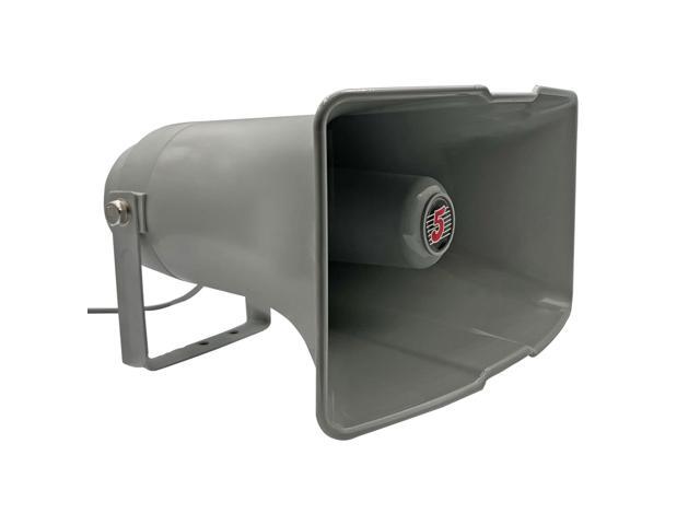 5 CORE 12.5 x 6.5 Inch Outdoor PA Horn Speaker Loudspeaker 35 Watt RMS Loud Sound Megaphone Driver Horn 400Hz-5KHz Frequency 8 Ohm Weatherproof...