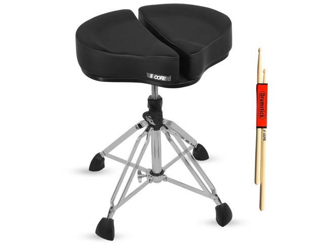 5 Core Drum Throne Sponge Padded Guitar Stool Drummer Seat for Adults & Kids