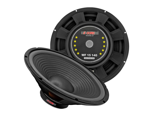 5 Core 15' Subwoofer Speaker 450W MAX PA DJ Replacement Audio Sub Woofer 8Ohm Bass Driver