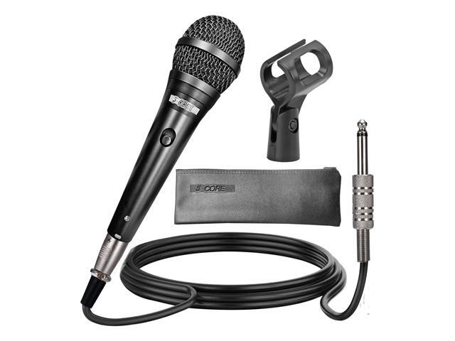 5 Core Premium Vocal Dynamic Cardioid Handheld Microphone Neodymium Magnet Unidirectional Mic, 16ft Detachable XLR Deluxe Cable to Â¼ Audio Jack,...