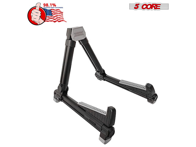 5 Core Guitar Stand Floor Adjustable Aluminum Alloy A Frame Universal Folding Acoustic Electric Bass Mandolin Banjo Violin Stands For On Stage...