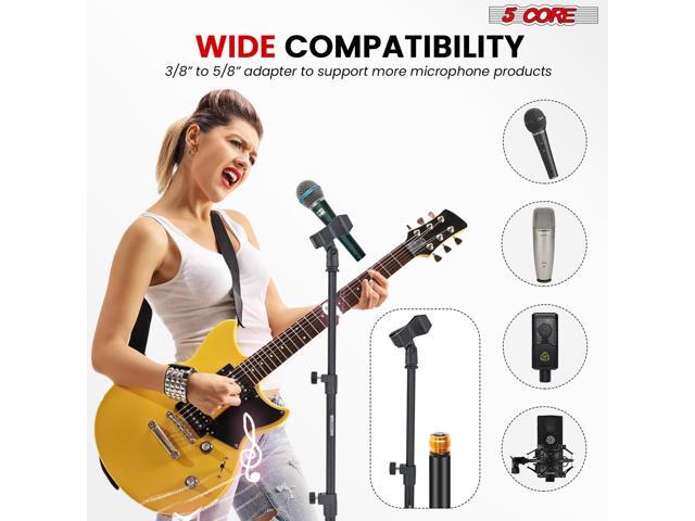 5 Core Mic Stand Floor Adjustable Universal Heavy Duty Microphone Stands Round Base Soporte De microfono