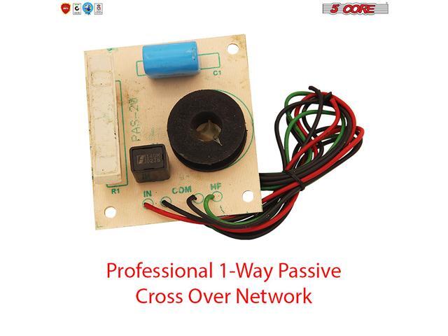 5 Core 1 Way Passive Cross Over Network Frequency Divider Metalised Polyester Capacitors