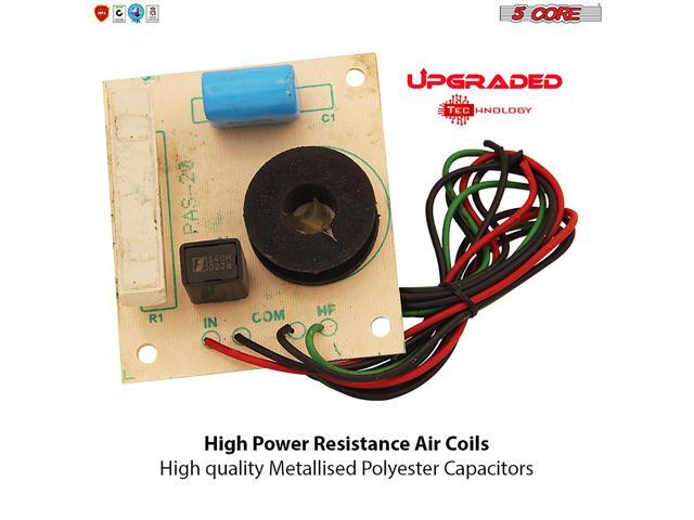 5 Core 1 Way Passive Cross Over Network Frequency Divider Metalised Polyester Capacitors