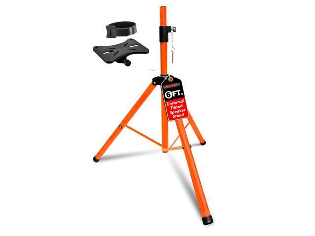 5 Core Speaker Stand Tripod Floor Heavy Duty Adjustable Up to 72 Inch DJ Studio Monitor kanto Stands Pole Mount - SS HD 1PK ORG WOB