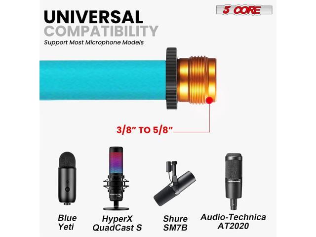 5 Core Tripod Mic Stand Adjustable Holder Floor Microphone Boom Arm
