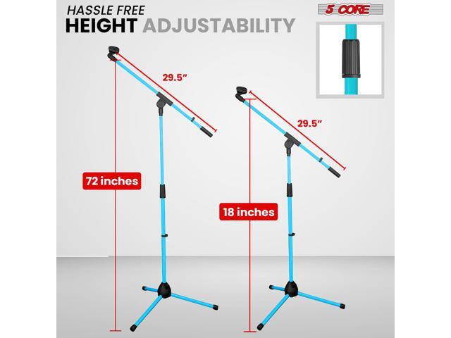 5 Core Tripod Mic Stand Adjustable Holder Floor Microphone Boom Arm