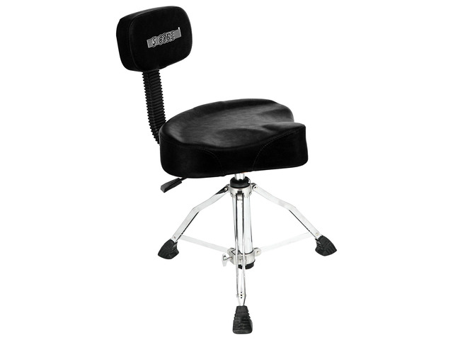 5 Core Drum Throne Padded Guitar Stool with Backrest Hydraulic Height Adjustable Music Chair For Adults And Kids w Anti Slip Rubber Feet - DS CH...