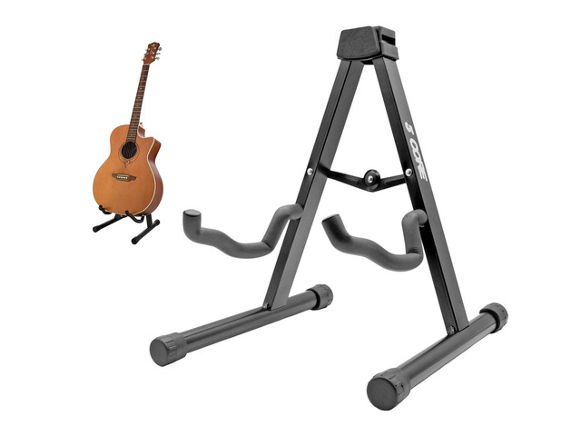 5 Core Guitar Stand A Frame Shape w Soft Foam Arms Non Slip Rubber Supports Acoustic Electric Bass Ukulele Banjo for School Studio Stage Concerts...