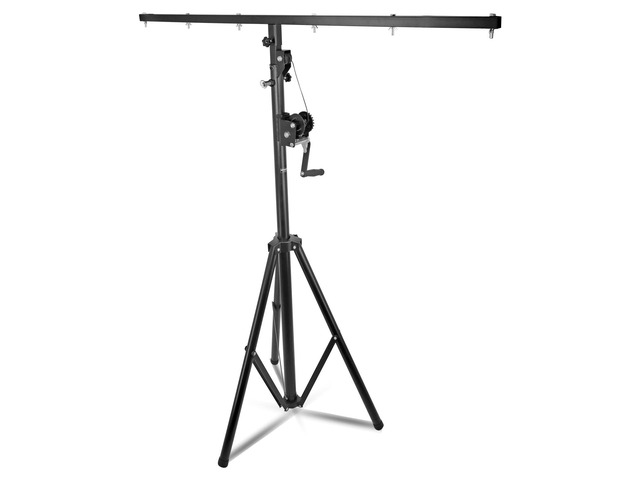 5 Core DJ Light Stand Stage Lighting Truss System Hand Crank Up Portable Heavy Duty Height Adjustable 65.5 to 111 Inches T bar Mount for Can Lights...