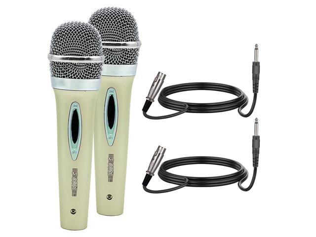 5 Core 2 Pack Dynamic XLR Microphone Handheld Vocal Studio Karaoke Mic Set