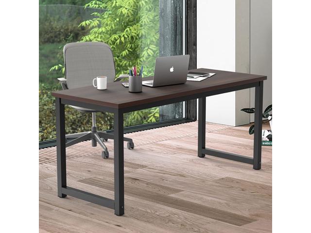NSdirect Large Office Desk for Home Office, Large 63 Computer Desk Table, Wide Writing Study Desk for 2 Person, Metal Sturdy Frame Thicker Steel...