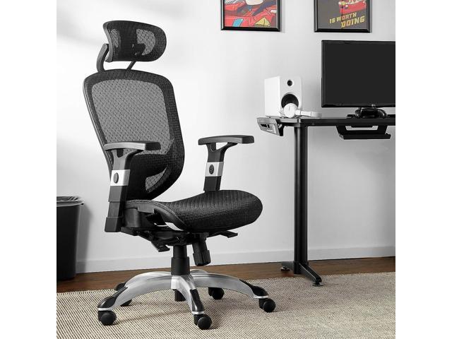 Staples Hyken Ergonomic Swivel Task Chair, Adjustable Office Chair with Breathable Mesh and Lumbar Support, Perfect for Home and Office, Black