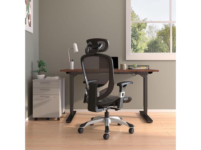 Staples Hyken Ergonomic Swivel Task Chair, Adjustable Office Chair with Breathable Mesh and Lumbar Support, Perfect for Home and Office, Black