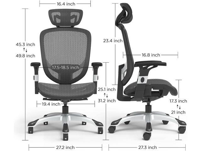 Staples Hyken Ergonomic Swivel Task Chair, Adjustable Office Chair with Breathable Mesh and Lumbar Support, Perfect for Home and Office, Black
