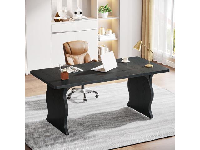 Tribesigns 63' Large Executive Desk for Home Office, Spacious Computer Desk with Ample Leg Room, Double PC Gaming Writing Table Study Desk with...