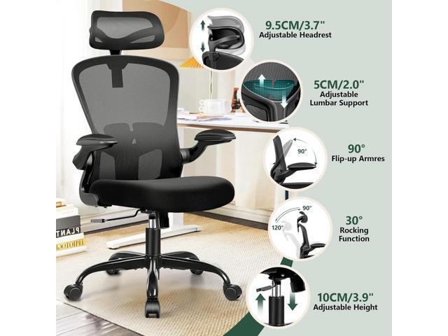 FelixKing Office Chair Ergonomic Desk Chair with Headrest, High Back Computer with Adjustable Lumbar Support and Wheels,Executive Swivel Comfy with...