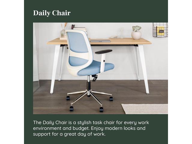 Branch Daily Chair - Computer Office Chair with Swivel, Lumbar Rest, and Adjustable Armrests - Sustainable, Stylish Mesh, & Adjustable Armrests -...