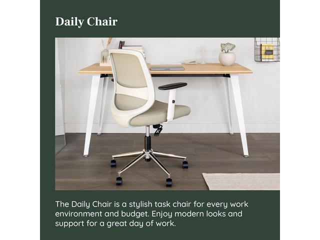 Branch Daily Chair - Computer Office Chair with Swivel, Lumbar Rest, and Adjustable Armrests - Sustainable, Stylish Mesh, & Adjustable Armrests -...