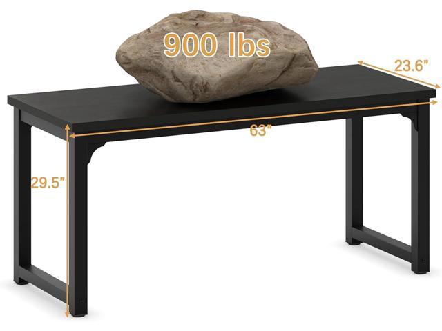 NSdirect 63 inch Computer Desk,Modern Simple Style PC Table Office Desk Wide Workstation for Study Writing,Gaming and Home Office,Extra 1' Thicker...