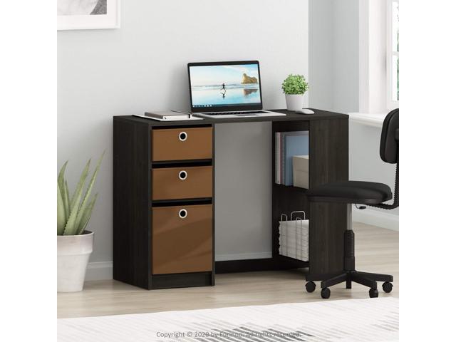 FURINNO Computer Study Writing Desk, Espresso, Model:15110EXBR