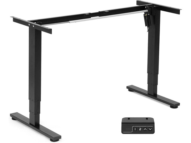 TOPSKY Single Motor 3 Stage Electric Adjustable Standing Computer Desk with Wider Adjustable Height Range 24'-48.4' for Home and Office DF01.11...