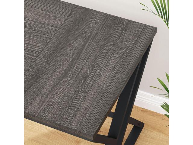 LVB Long Rustic Computer Desk, Industrial Large Wood Metal Office Desk, Modern Pc Study Gaming Writing Table for Two Person, Workstation Executive...