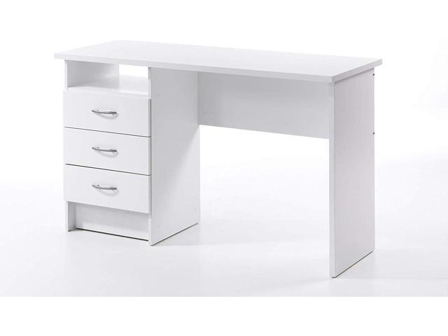 Tvilum Whitman Desk with 3 Drawers, White