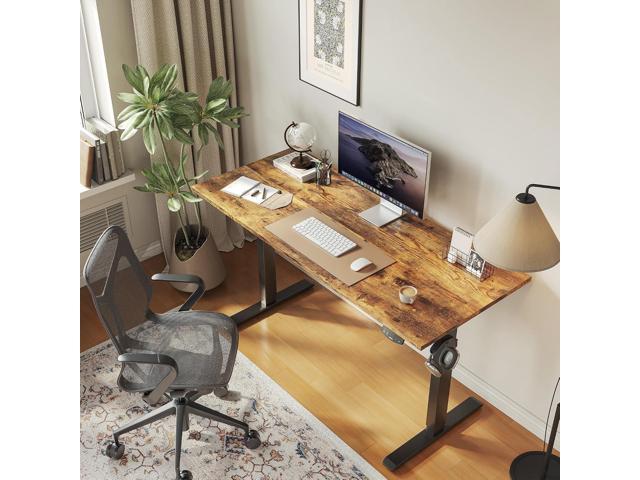 Agilestic Electric Standing Desk, 48 x 24 Inches Height Adjustable Desk, Sit Stand up for Work Office Home, Ergonomic Rising Computer Table with...